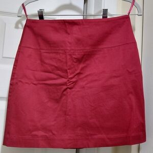 Banana Republic A-Line Skirt in Deep Red
